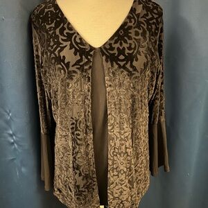 🔮Bells Sleeves Velvet Whimsigoth Top 🔮